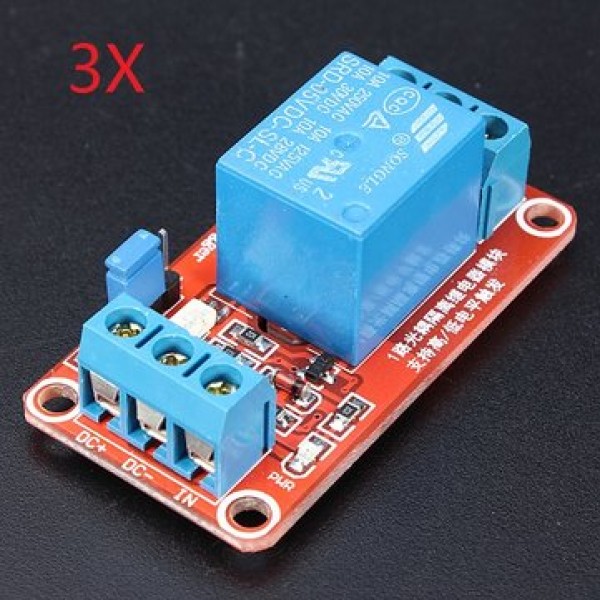 3Pcs 5V 1 Channel Level Trigger Optocoup...