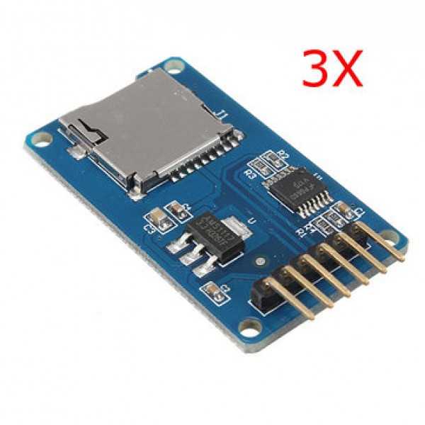 3Pcs Micro SD TF Card Memory Shield Modu...