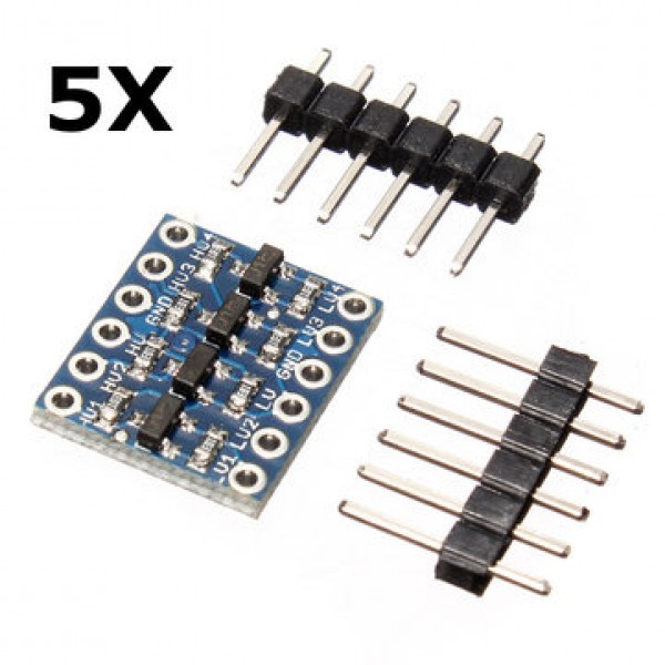 5Pcs IIC 4 Way Bi-Directional Logic Leve...