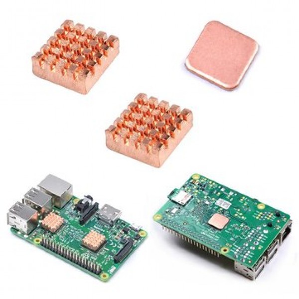 15Pcs Raspberry Pi 2/3 Copper Heat Sink ...