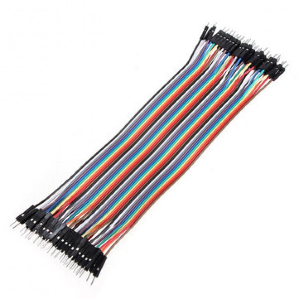 40pcs 20cm Male to Male Color Breadboard...