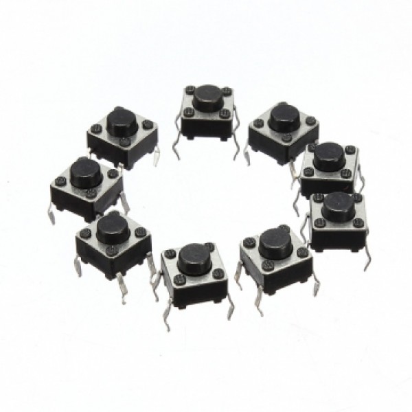 100pcs Mini Micro Momentary Tactile Tact Switch Push Button DIP