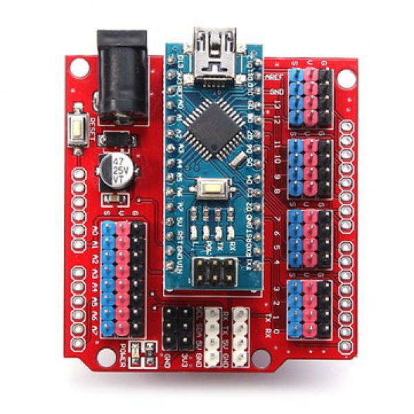 ATmega328P Arduino Compatible Nano V3 + Nano Shield Expansion Bo