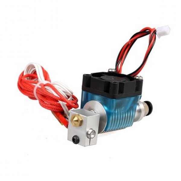 0.3mm E3D-V6 Metal 3D Printer Extrusion Head Nozzle With Fan