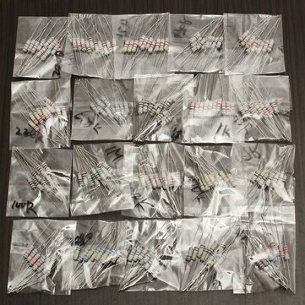 200Pcs 20 Value 1W 5% Resistors Resistan...