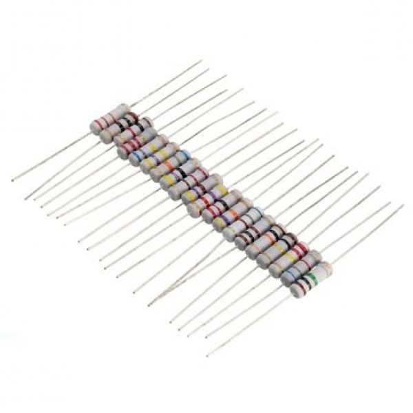 200Pcs 20 Value 1W 5% Resistors Resistance Assortment Kit 10 Ohm