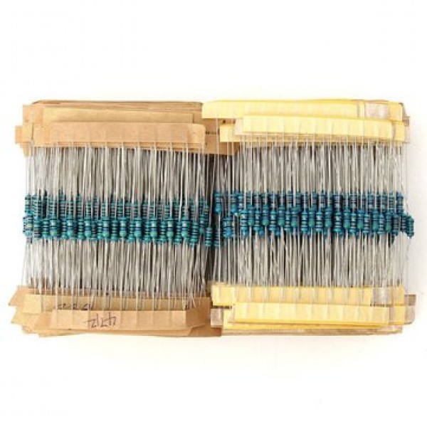 1350 Pcs 135 Value 1/4W Metal Film Resistor Assortment Kit