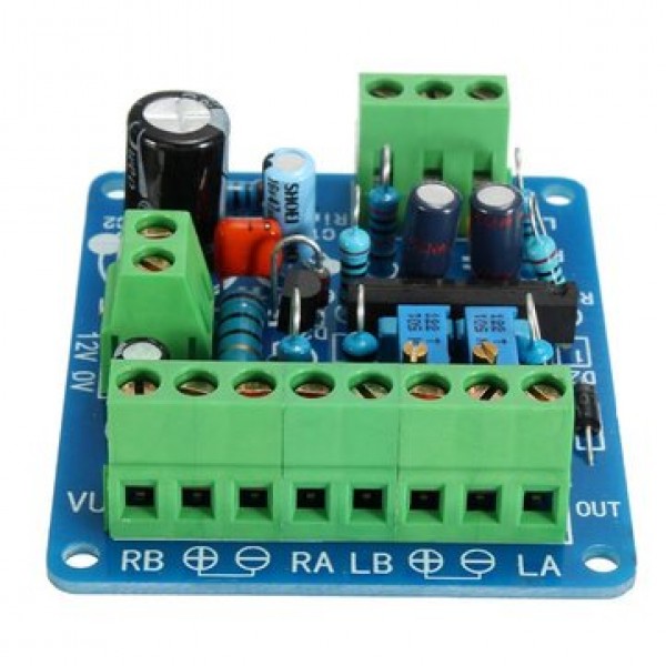 Audio Level Amp Driver Board With Two VU Meter