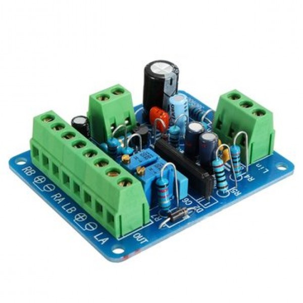 Audio Level Amp Driver Board With Two VU Meter