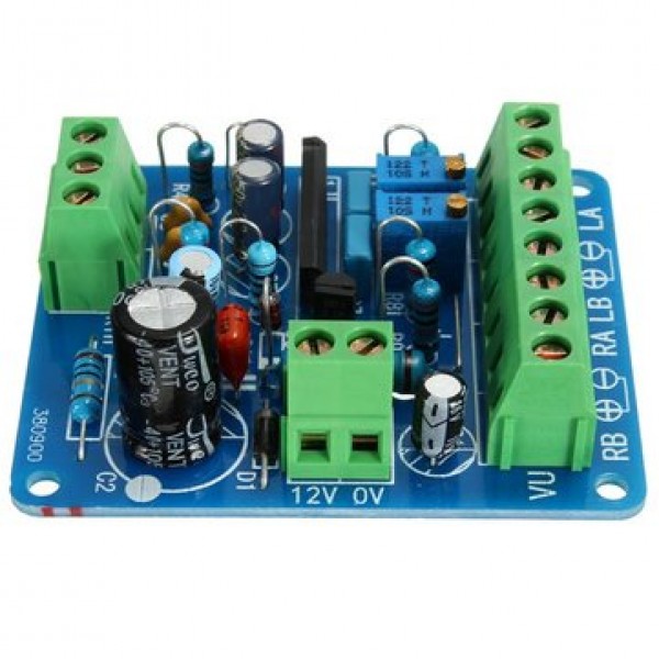 Audio Level Amp Driver Board With Two VU Meter