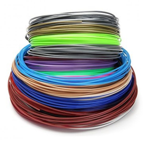 20pcs 100m Total 1.75mm PLA Printing Filament Modeling For 3D Pr