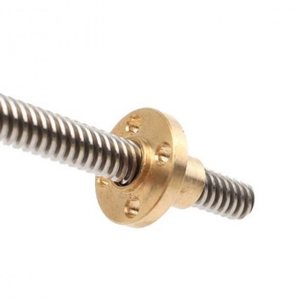 8mm T8x2 Lead Screw Trapezoidal ACME With Brass Nut Kit 140 / 20