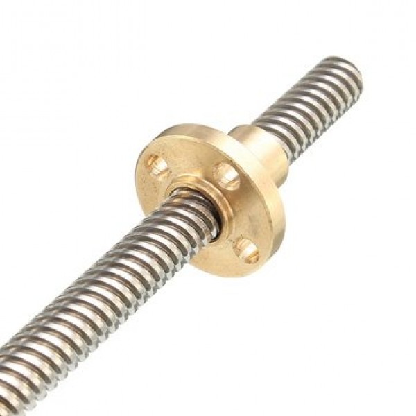 8mm T8x2 Lead Screw Trapezoidal ACME With Brass Nut Kit 140 / 20